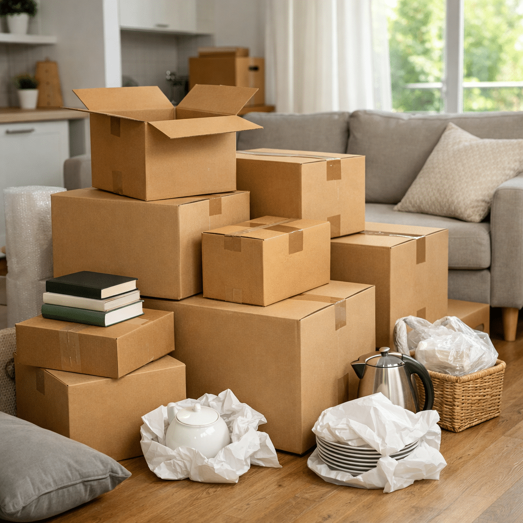 קרטונים למעבר דירה